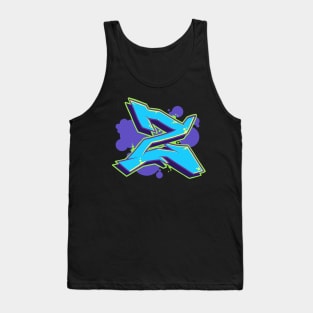 Letter Z -  Graffiti Street Art Style Tank Top